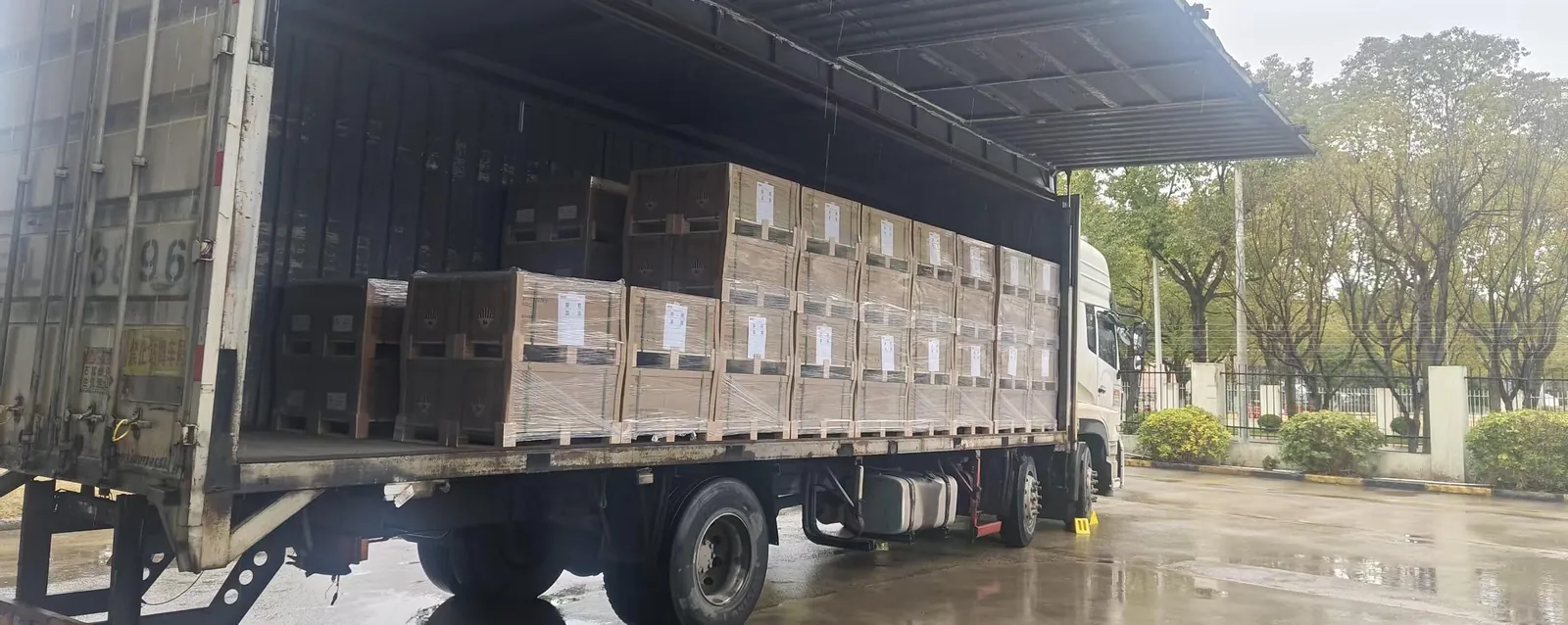 Export products prepared for logistics transport